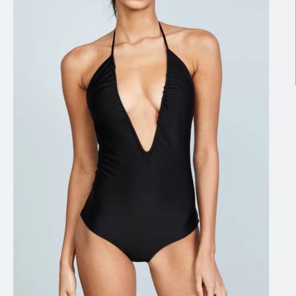 MIKOH Luana One Piece Swim Suit Black/White STRIPED XL 74 - Picture 2 of 16